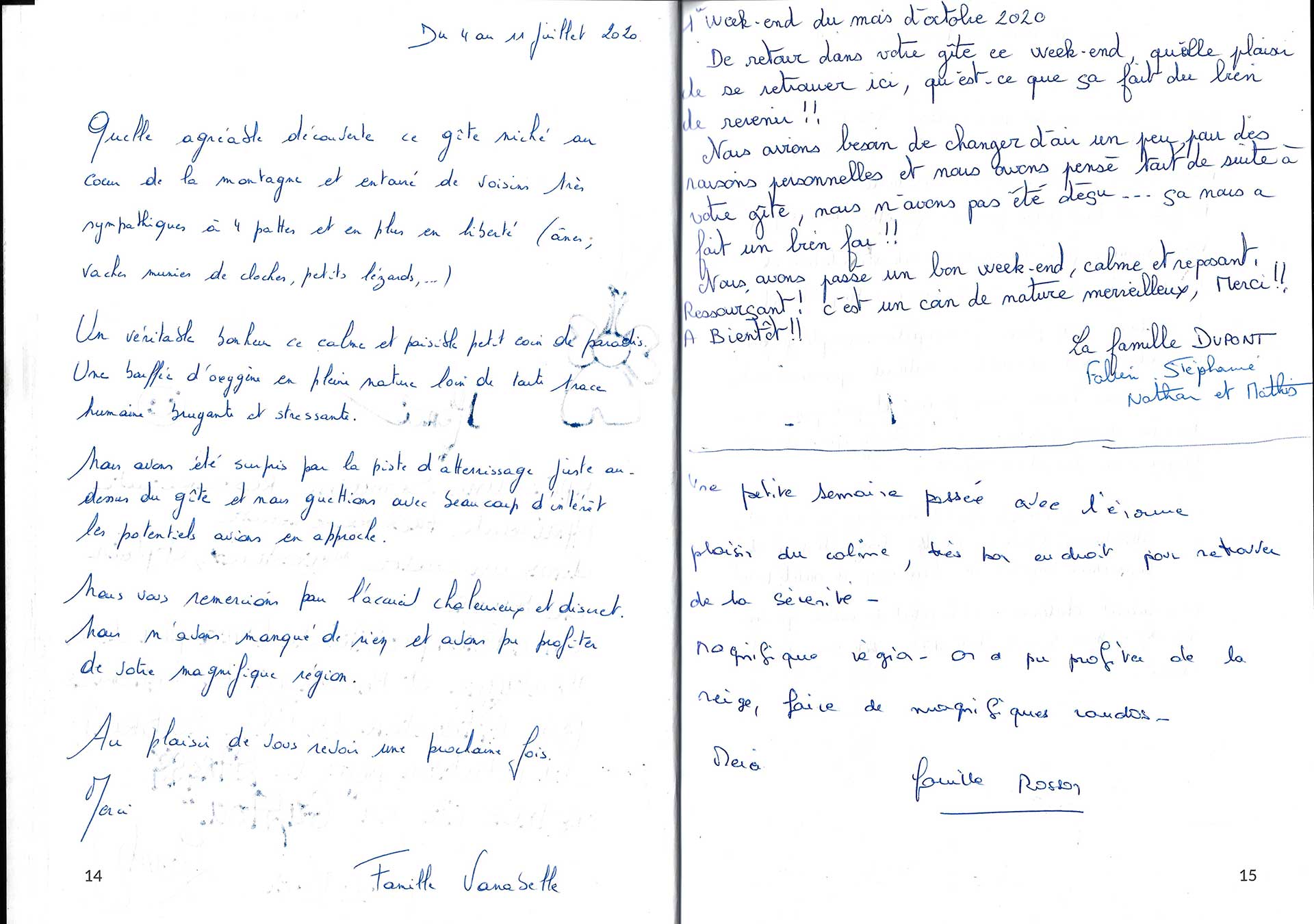 Guestbook image gite ariege