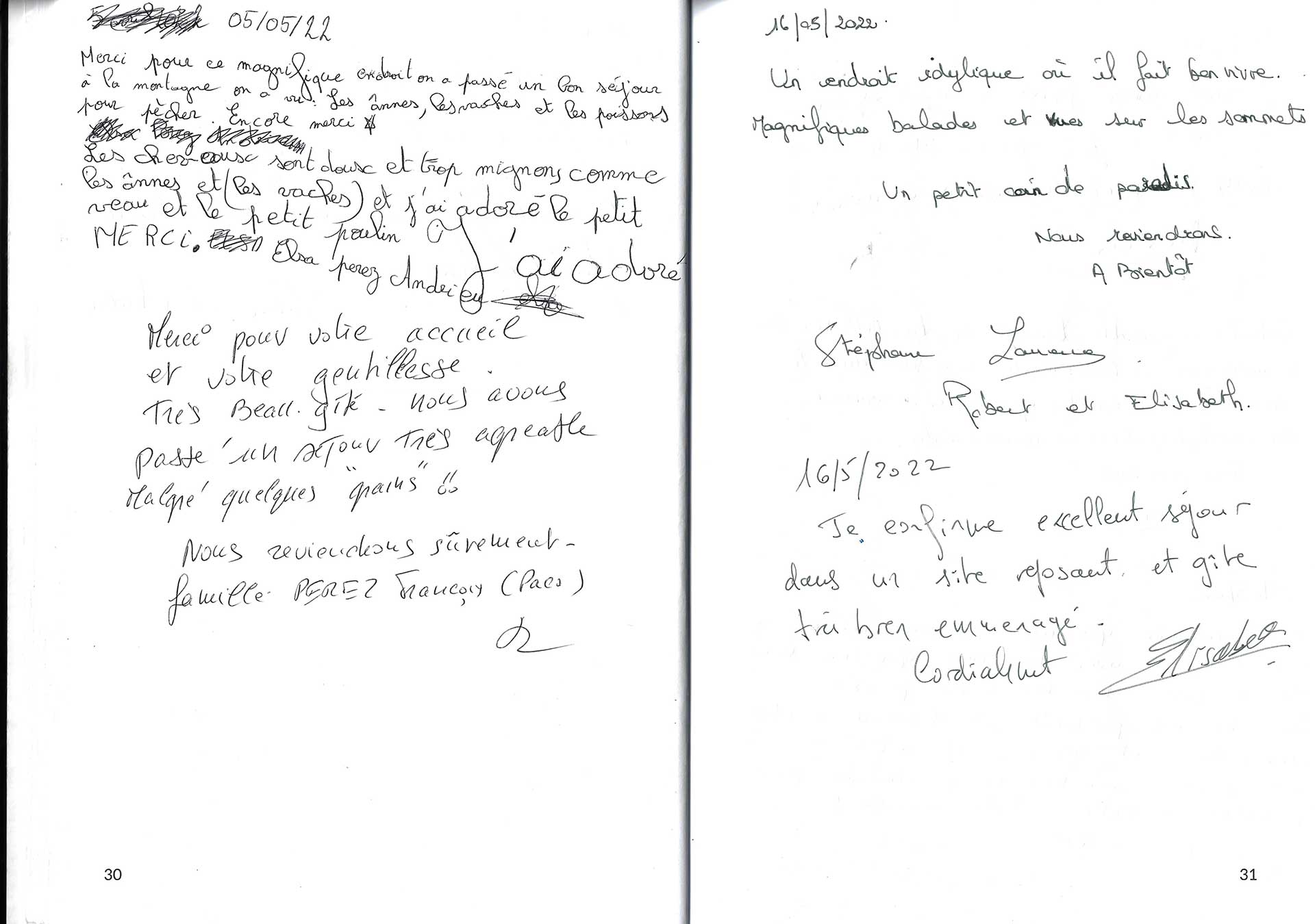 Guestbook image gite ariege