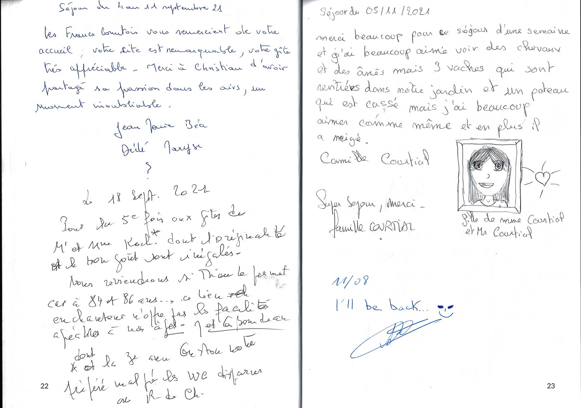 Guestbook image gite ariege
