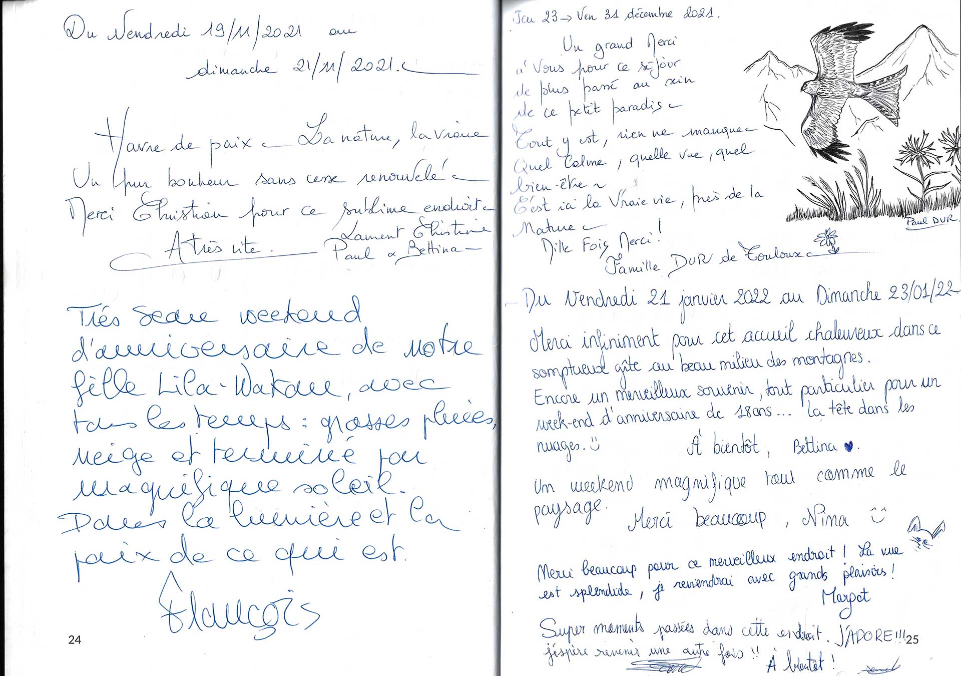 Guestbook image gite ariege
