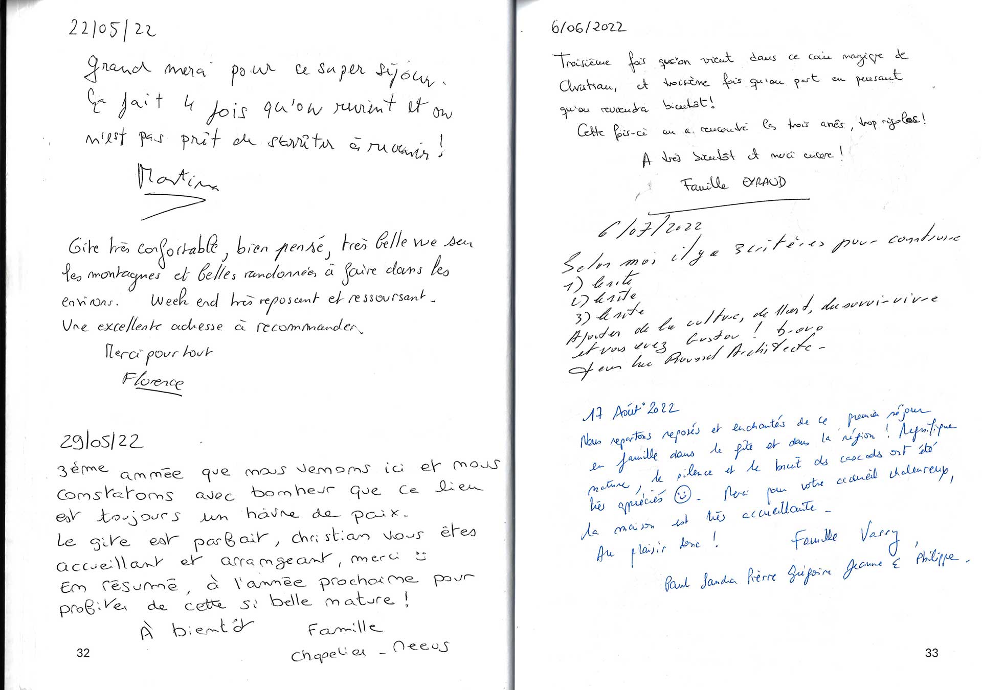 Guestbook image gite ariege