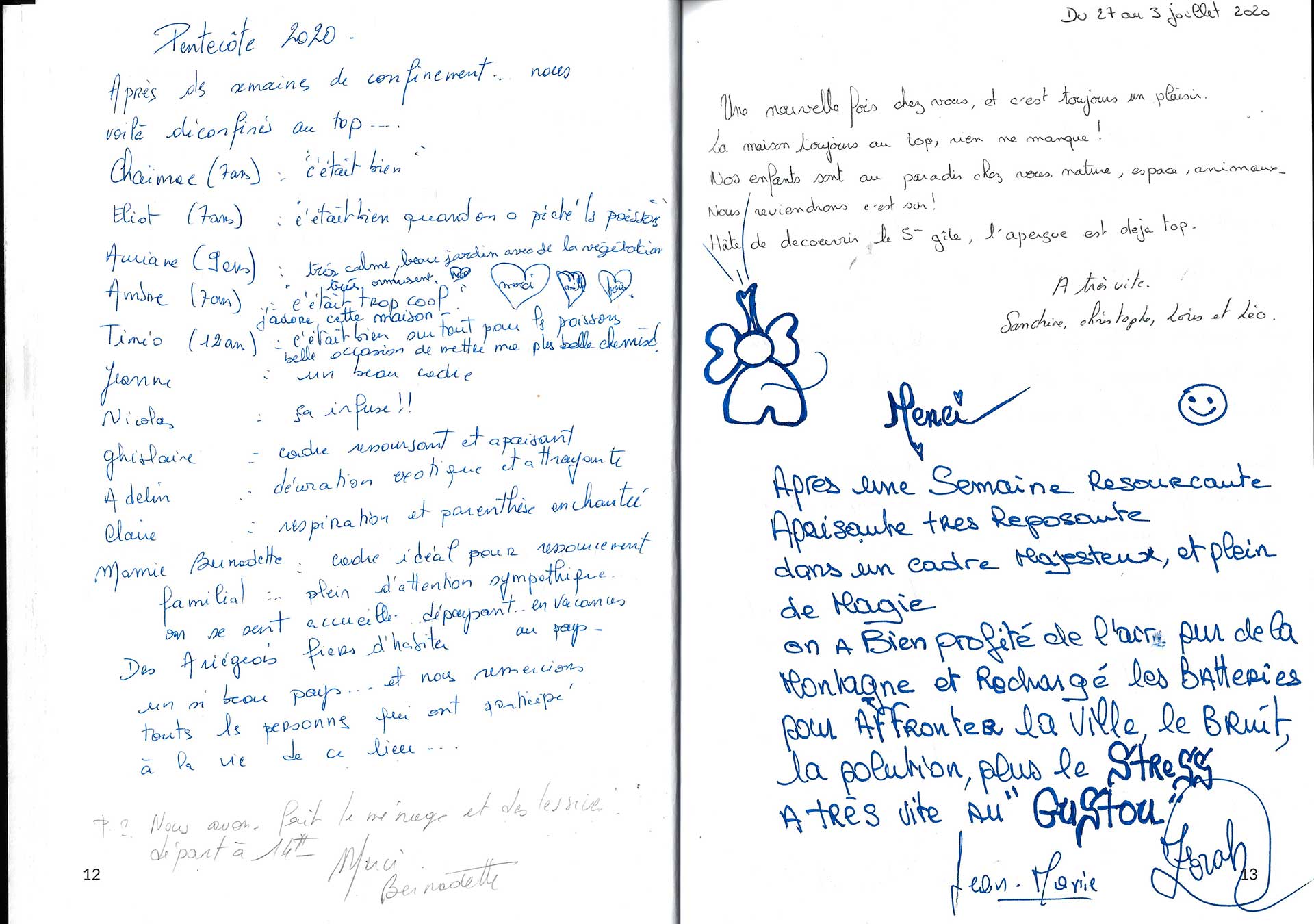 Guestbook image gite ariege