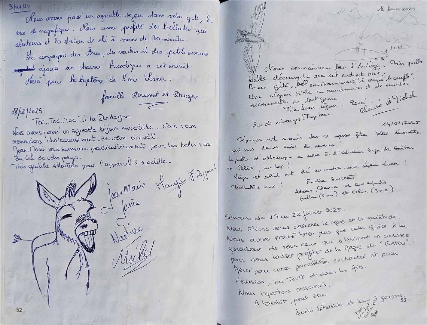 Guestbook image gite ariege